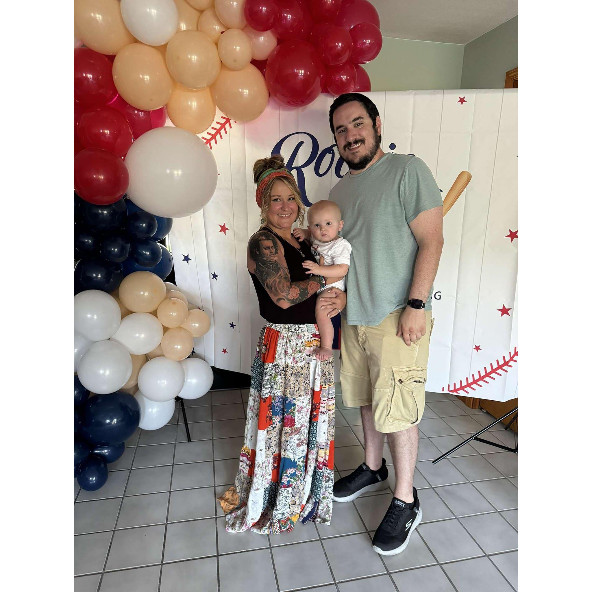 Our first birthday party as "Auntie" and "Unc"