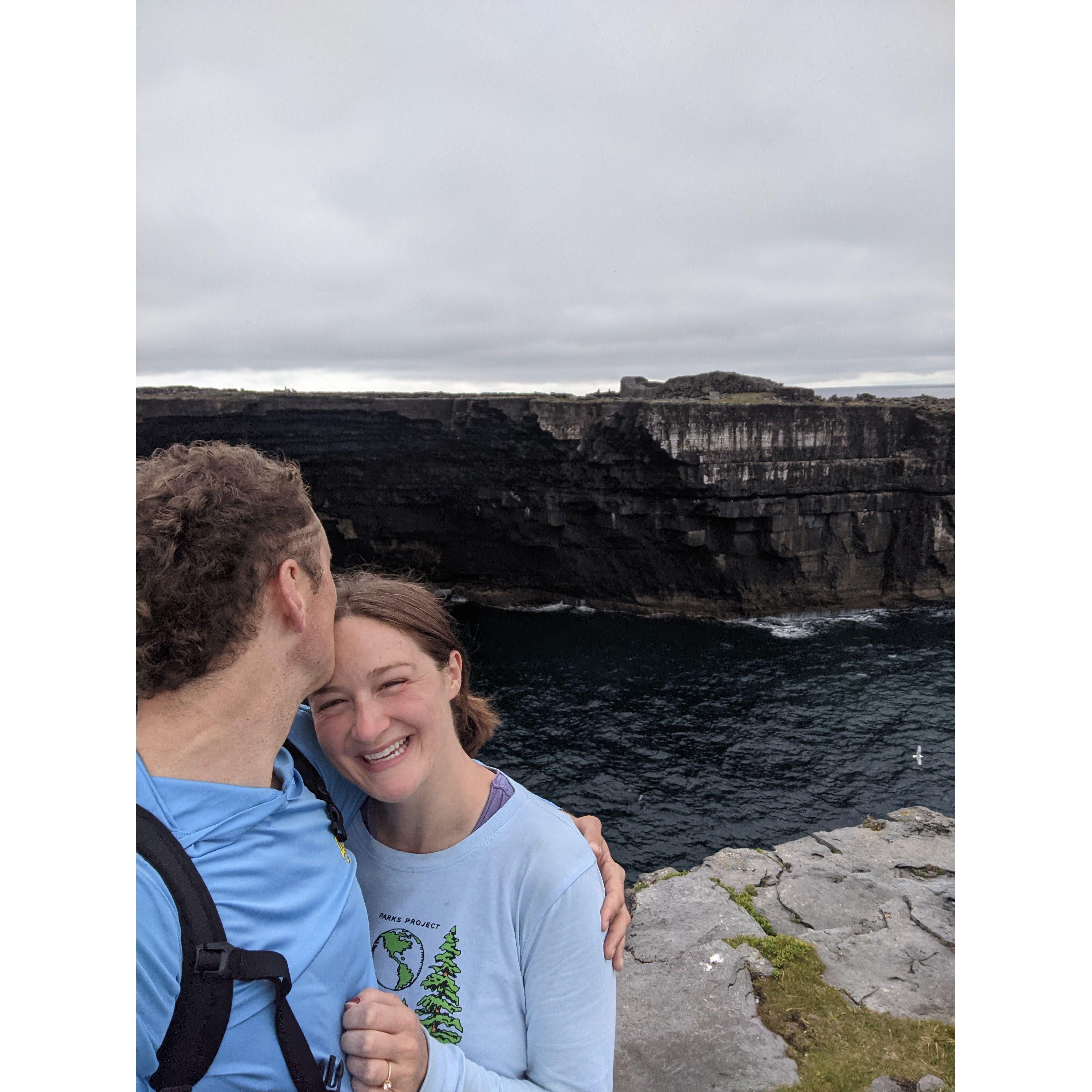 After getting engaged on Inishmore, 2022