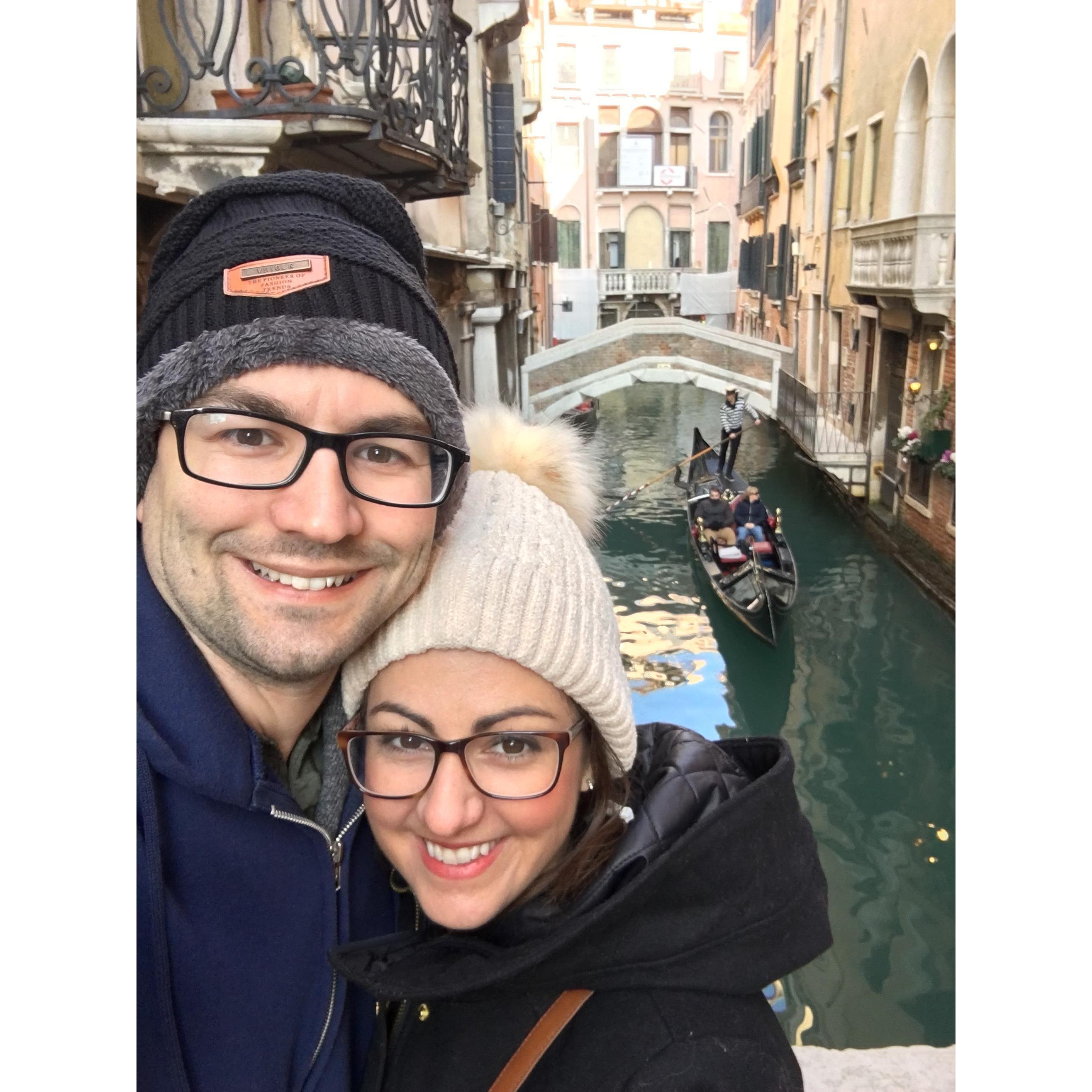 Our first international trip together - Venice in January 2019