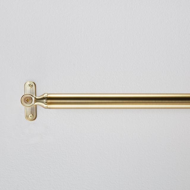 28"–48" Decorative Screw Curtain Rod Brass Finish - Hearth & Hand™ with Magnolia