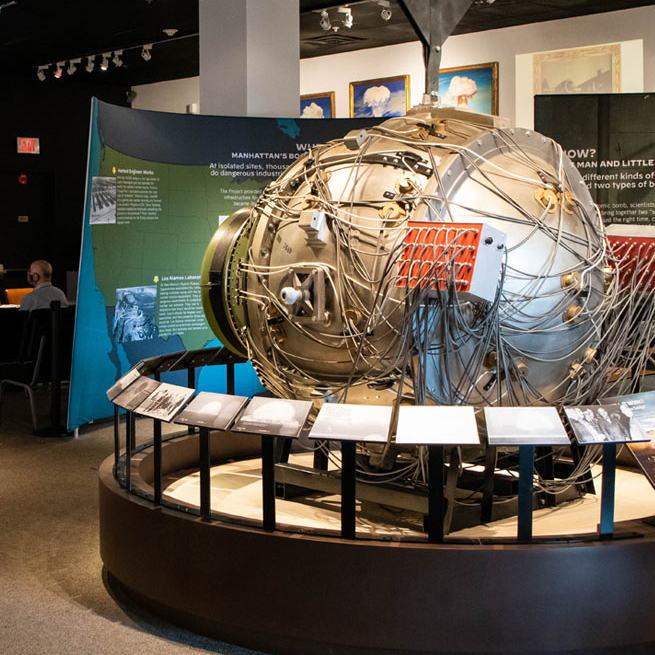 The National Atomic Testing Museum in Las Vegas, Nevada, documents the history of nuclear testing at the Nevada Test Site in the desert north of Las Vegas.