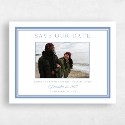 Denim Blue Wedding Save the Date - Fable Photo