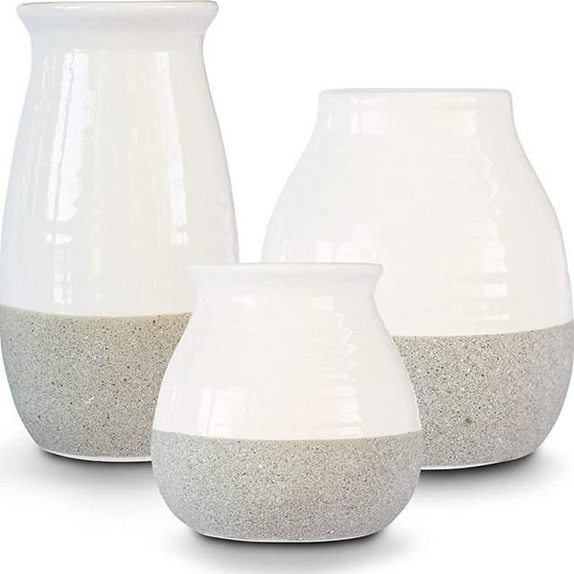Modern Farmhouse Decor, Vases for Decor, Ceramic Vase Modern Home Decor, Rustic Home Decor Vases for Flowers, Rustic Farmhouse Decor, Living Room Decor and Accessories, Modern Wall Decor