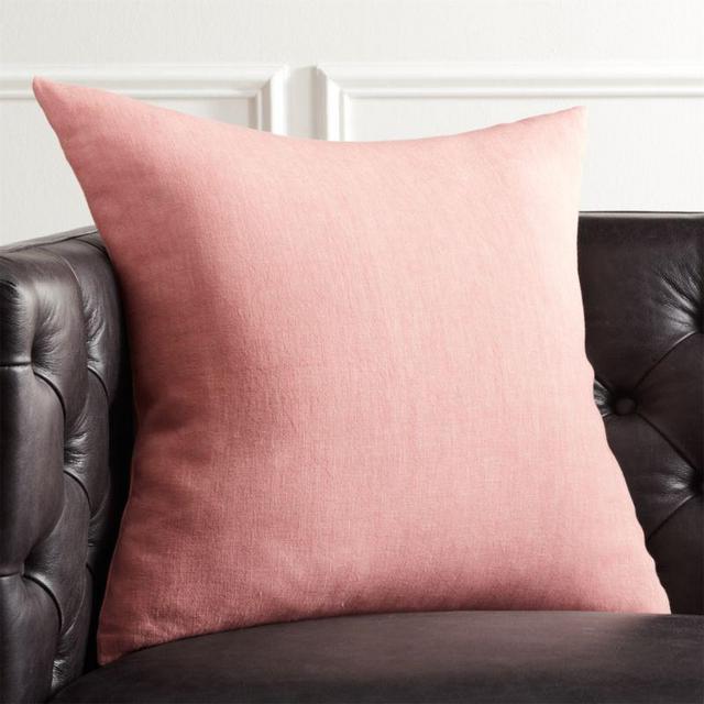 20" Linon Rose Pillow with Feather-Down Insert