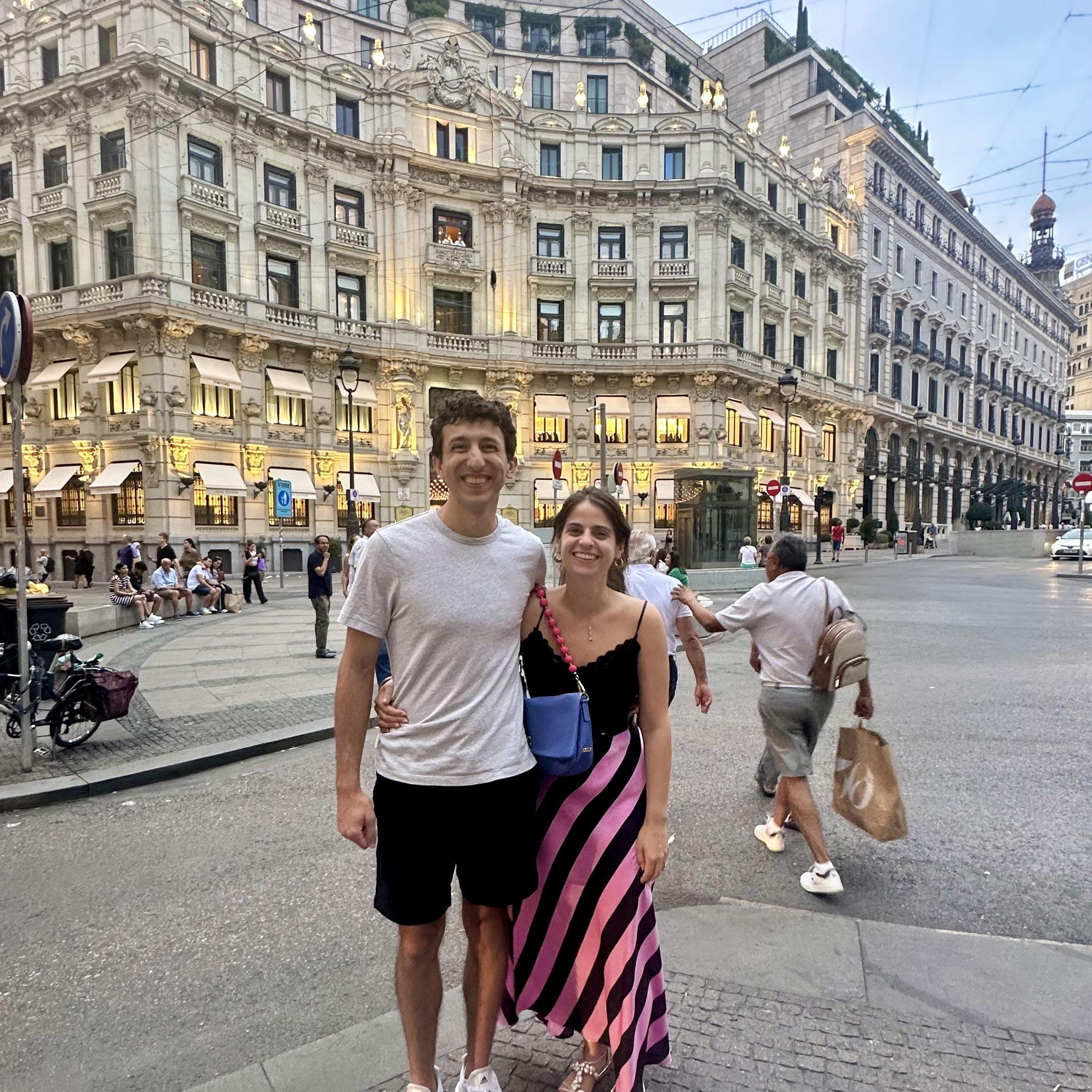 Michael and Carmen's first trip to Madrid together