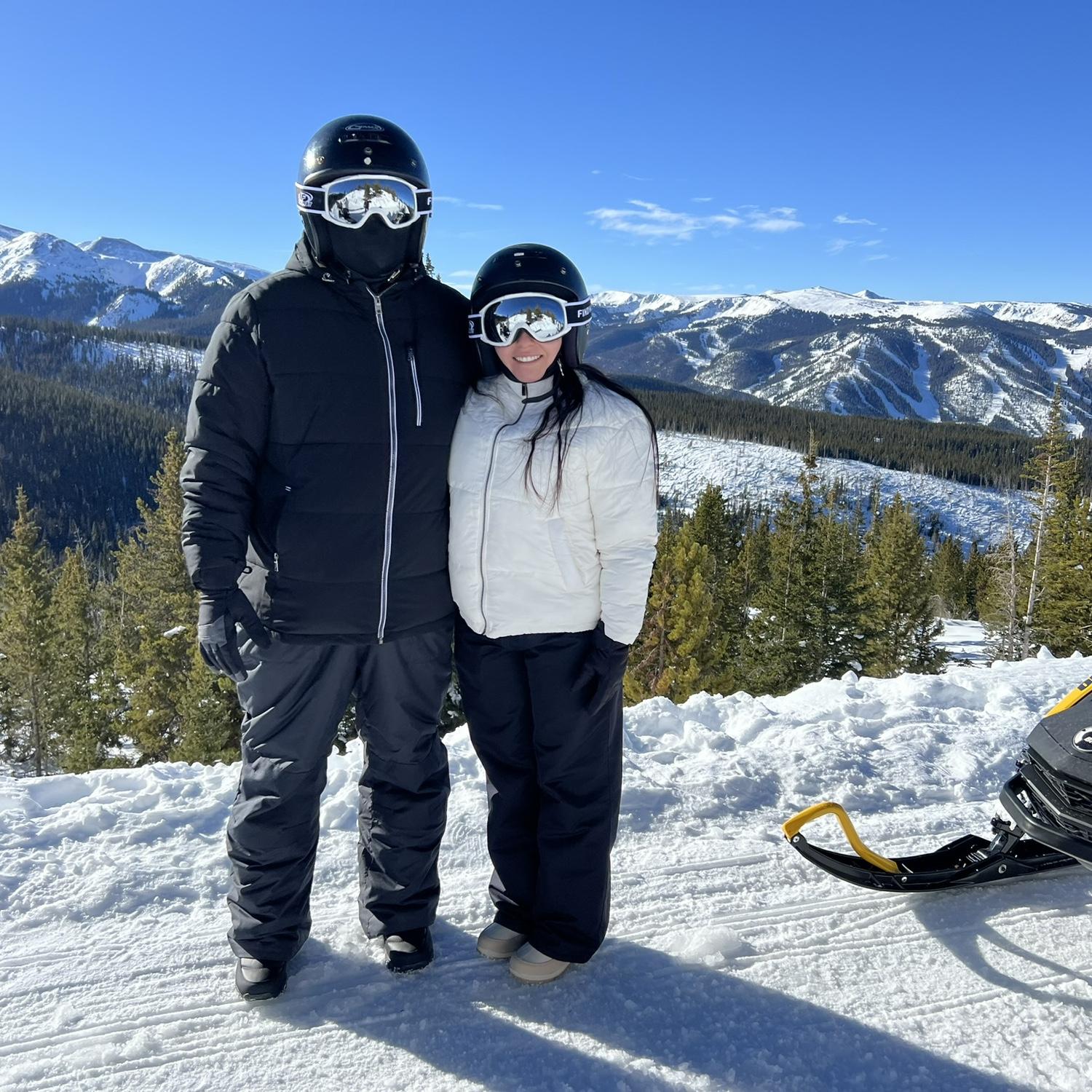 First time snowmobiling in Colorado