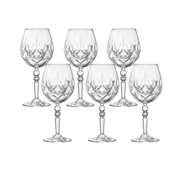 Lorren Home Trends Alkemist 6 Piece Stemmed Goblet Set