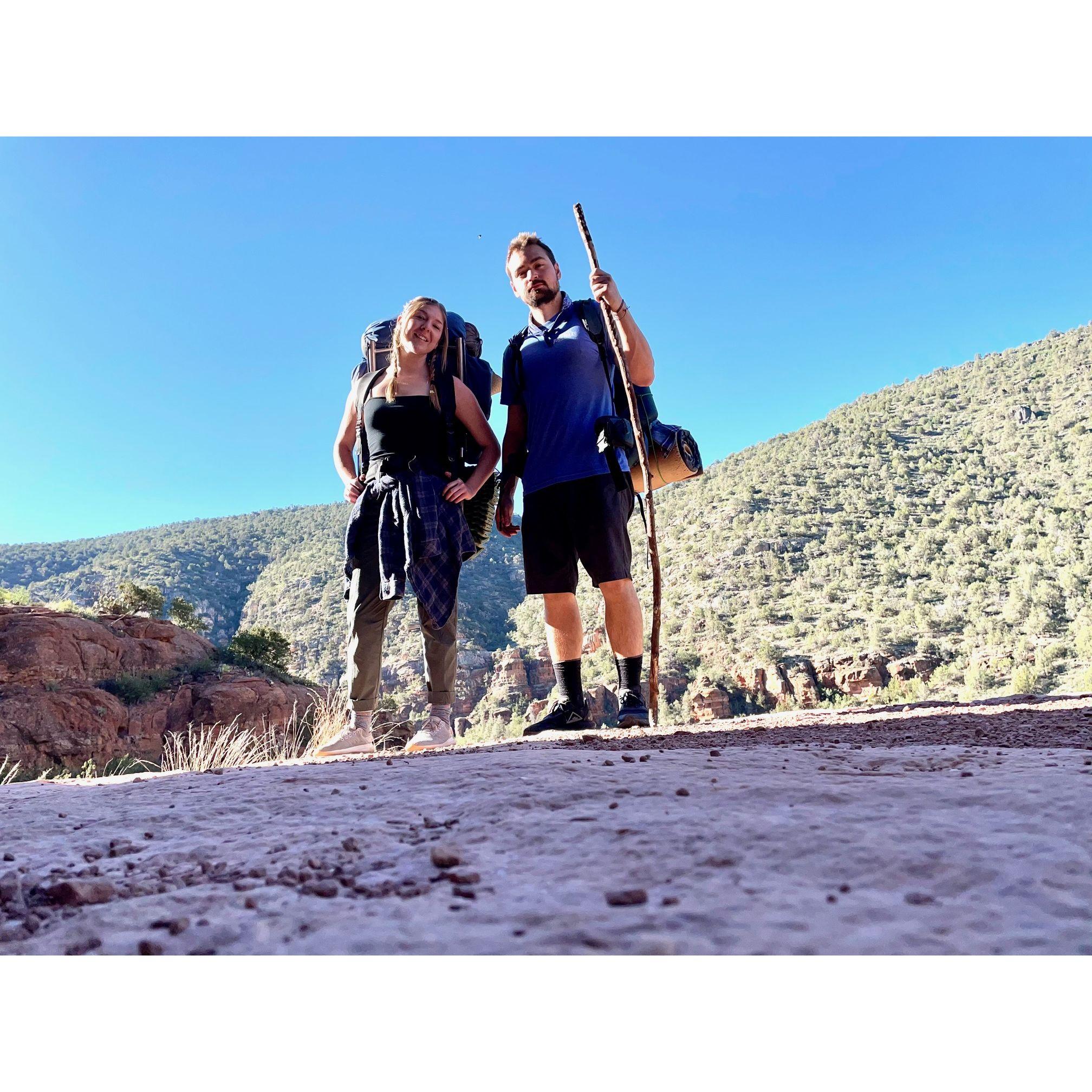 Our first backpacking trip together