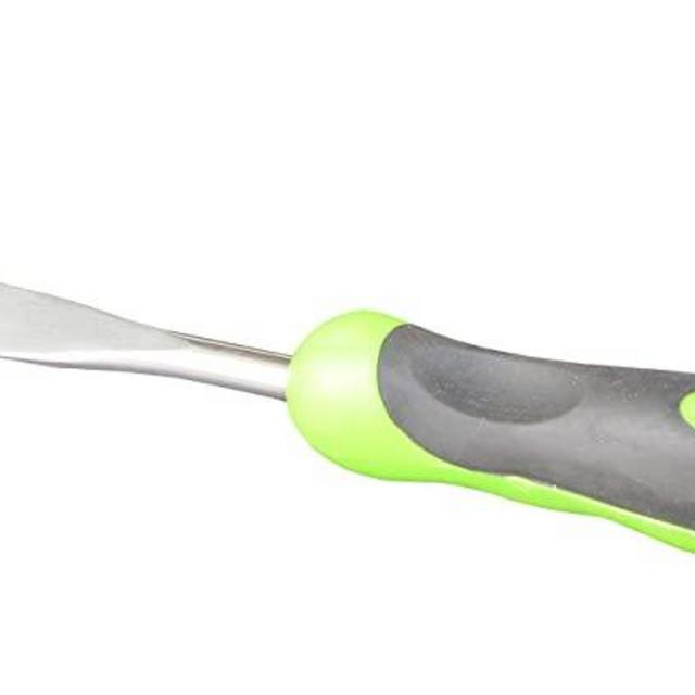 FITOOL Stainless Steel Patio Weeder 13-Inch - Premium Garden Hand Weeder - Stainless Steel Blade Mirror Polishing - with Soft Dual-Color Ergonomic Handle