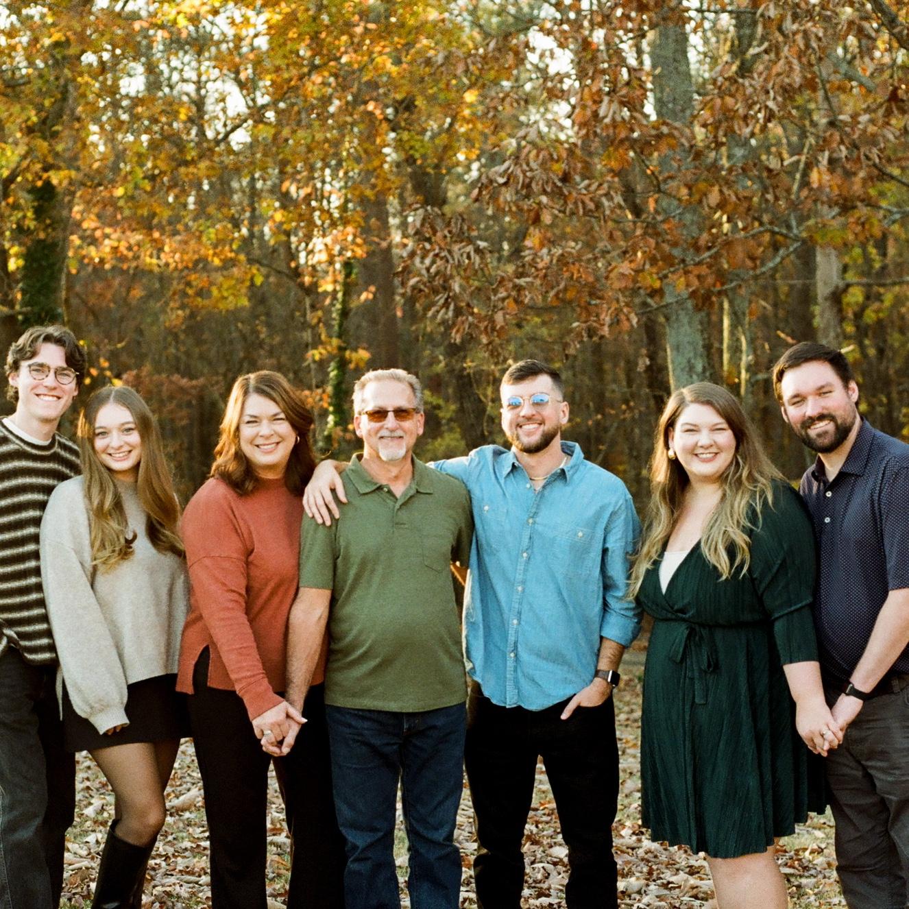 The whole family together at Thanksgiving!