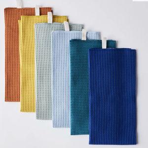 Food52 Waffle Kitchen Towels, Set of 3, Super Absorbent, 6 Colors