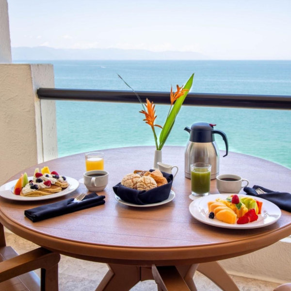 Honeymoon Room Service on Balcony