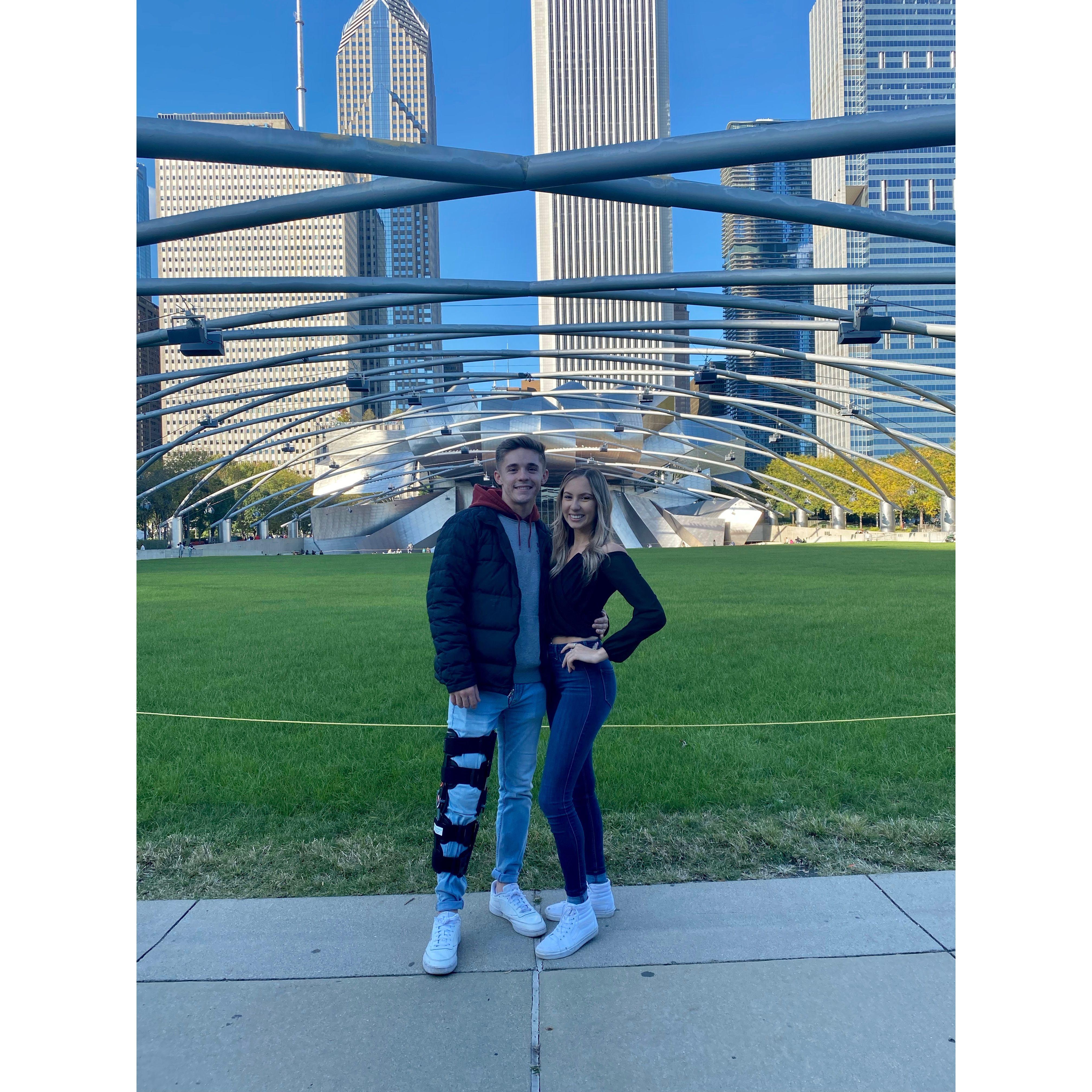 Our first date to Chicago