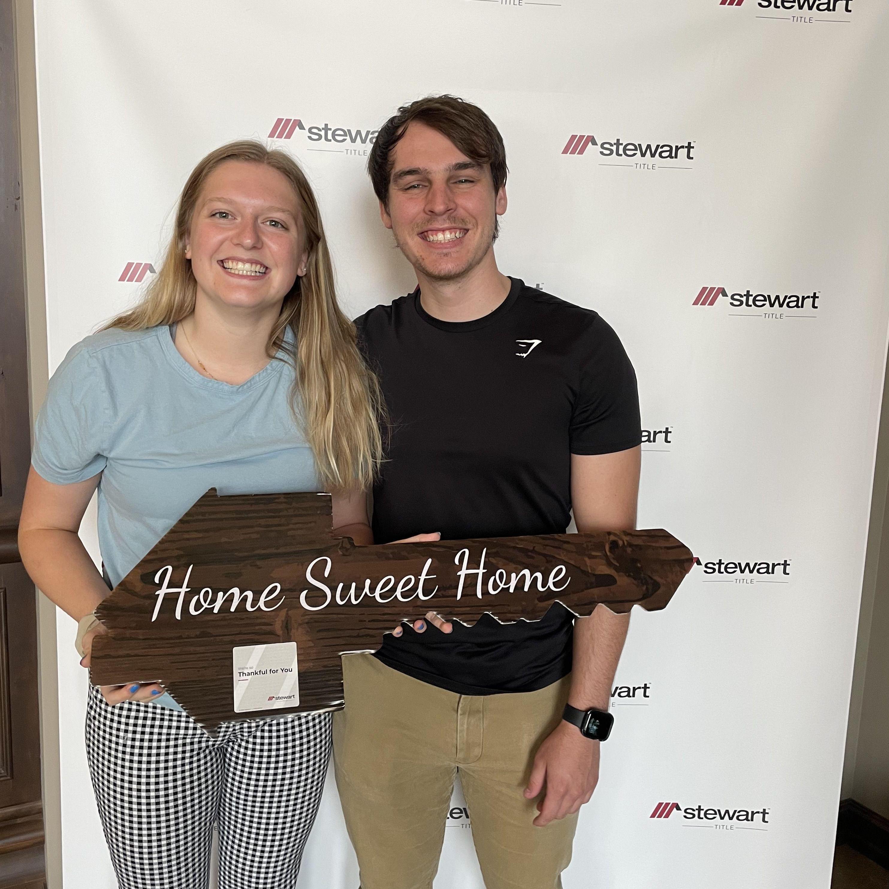 Couple bought there first home, Fall 2023.