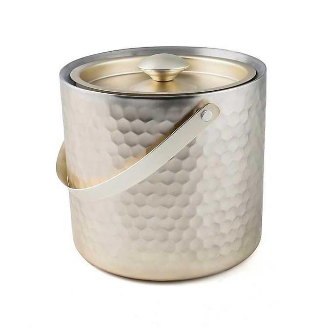 Champagne Faceted Double Walled Ice Bucket