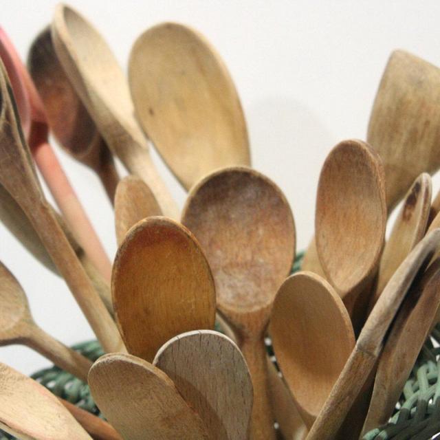Vintage SET of 8 Instant Collection Lot of 8 16 24 Wooden Spoons Kitchen Gadgets Instant Collection Country Kitchen Wall Art Project Destash