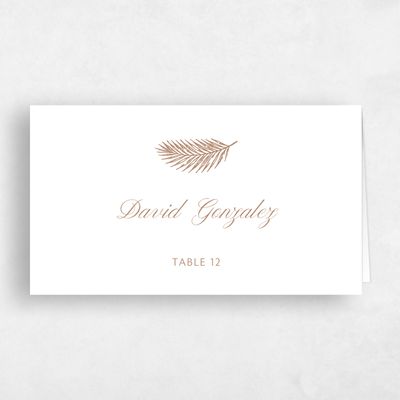 Camel, White Wedding Place Card - Passage