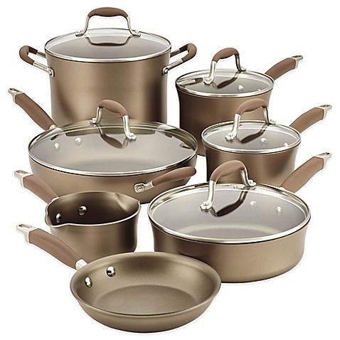 Anolon® Advanced Umber Nonstick Hard Anodized 12-Piece Cookware Set