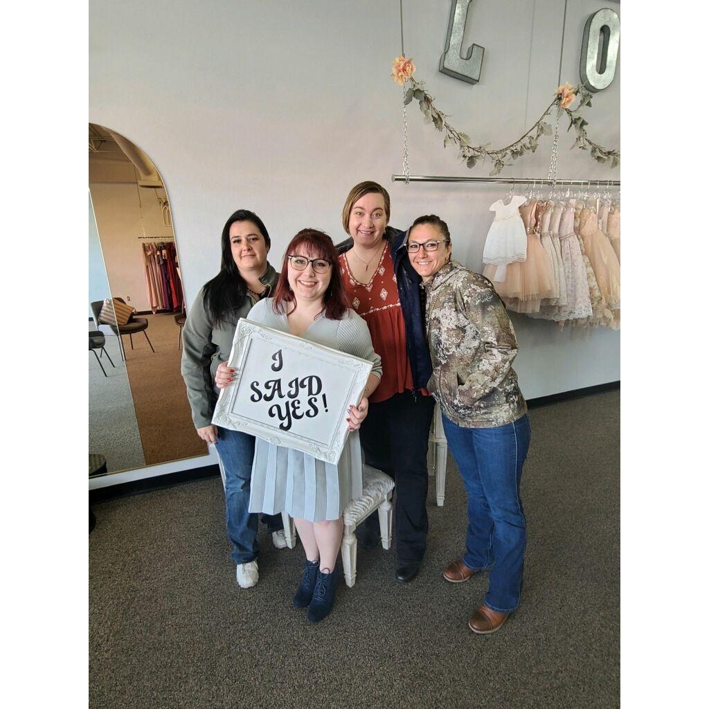 SO EXCITED! These girls helped me say Yes to the Dress!