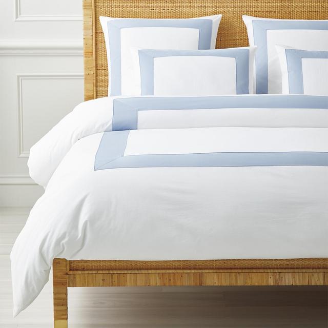 Beach Club Border Percale Duvet Cover - King