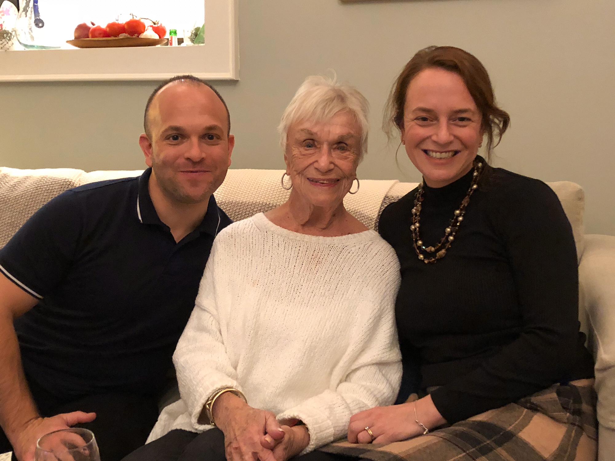 Alex with Nana and his sister Annie
