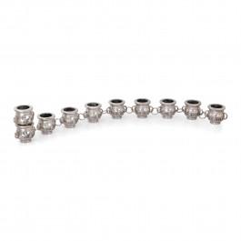 Chain of Jerusalem Jugs Hanukkah Menorah