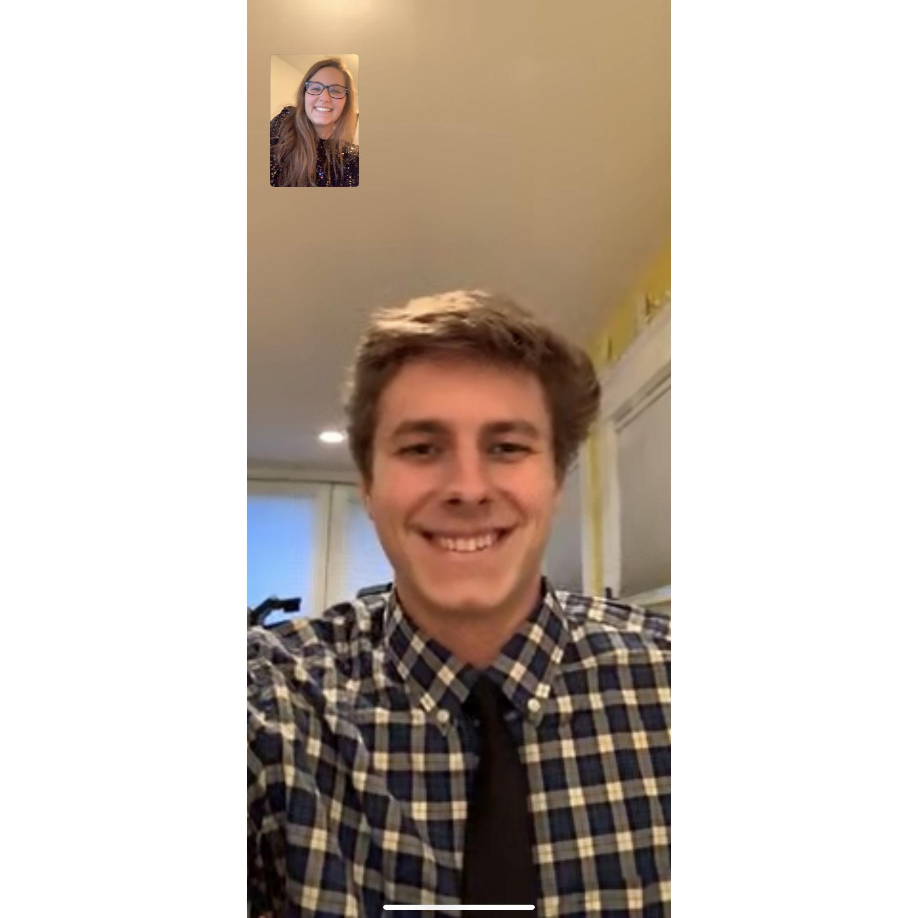 3/21/20: Mid-pandemic, we celebrated 6 months together on FaceTime :)