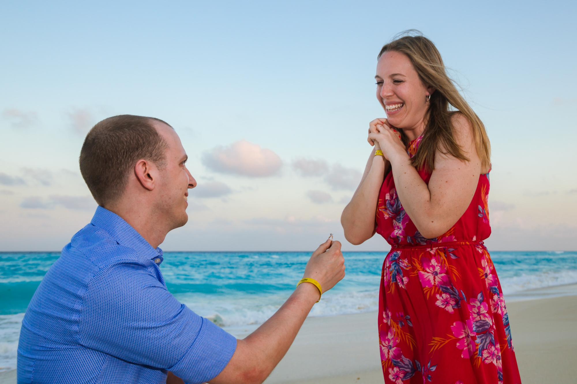 Alex proposed while we were on vacation in Cancun!