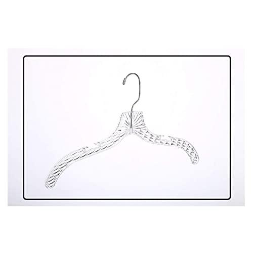 Quality Hangers Clear Hangers 12 Pack - Crystal Cut Hangers for Clothes - Durable Plastic Hanger Set - Invisible Dress Hangers for Suits - Heavy Duty Hangers - Nonslip Coat and Shirt Hangers
