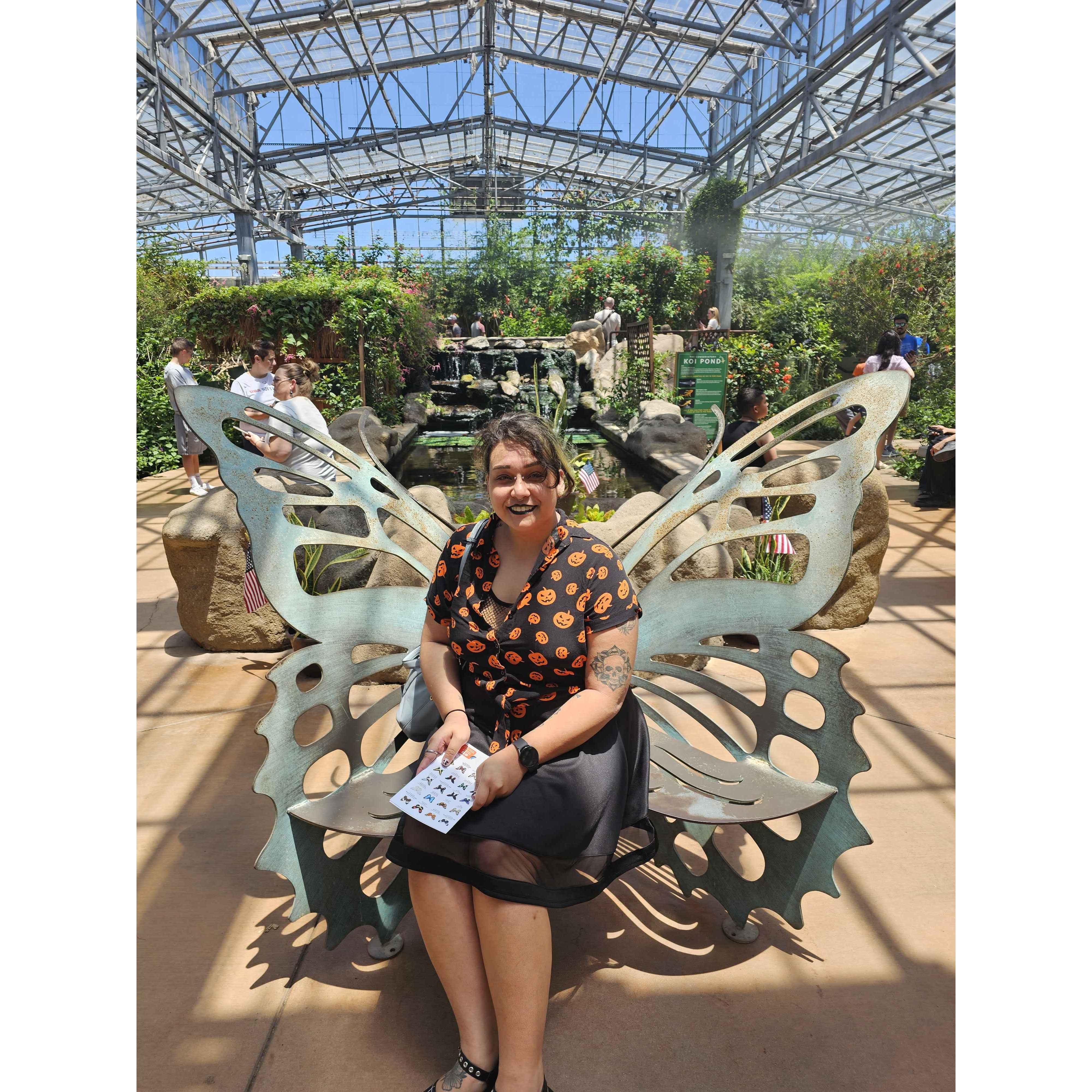 she looked good here on this bench