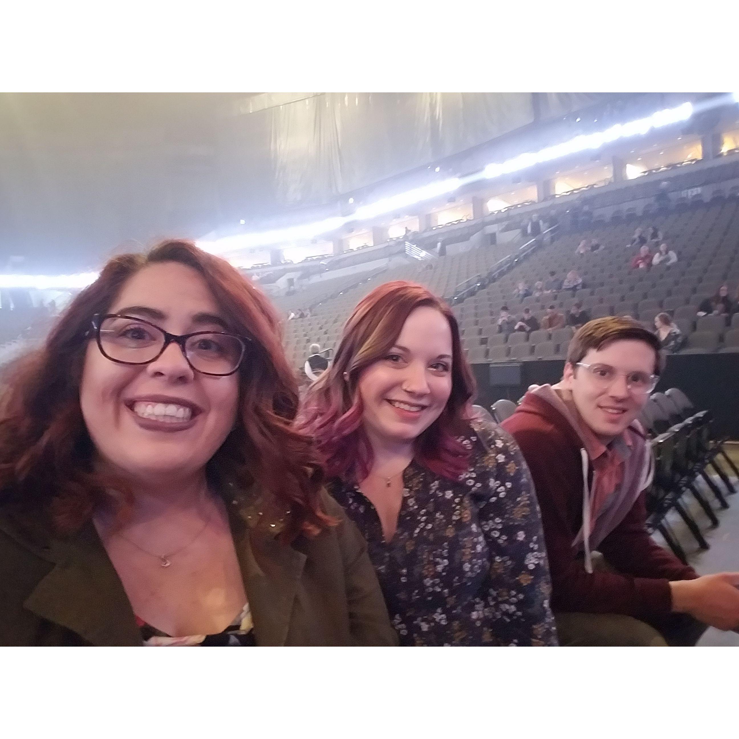 Stephanie, Paige, and Jordan at The Lumineers in Omaha NE, January 2017