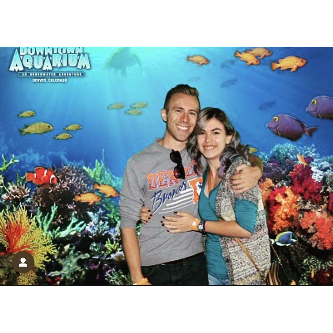Our first museum/aquarium visit together! He learned that I take about five times longer to look at everything that the average adult.