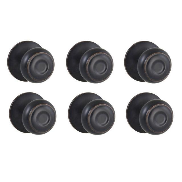 Defiant Hartford Aged Bronze Hall/Closet Door Knob Contractor Pack