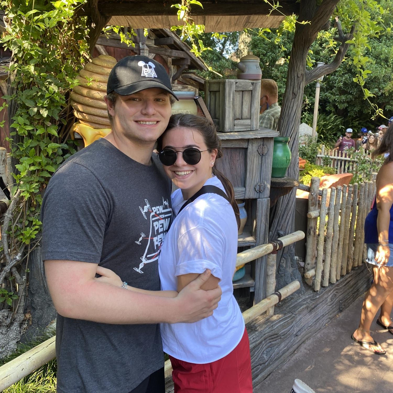 Trip to Disneyland! Winnie the Pooh is our favorite.