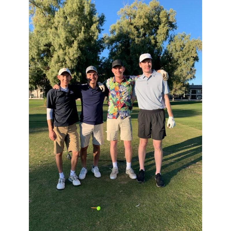 William and three friends Drew, Dom, and Matt enjoying a golf-outing in Chandler, AZ!