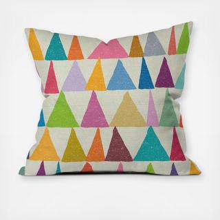 Analogous Shapes Indoor/Outdoor Throw Pillow