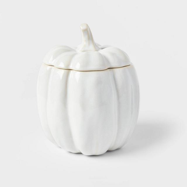 87oz Stoneware Pumpkin Serving Dish - Threshold™