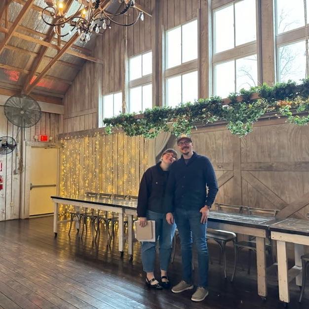 Touring our venue (we said yes!)
