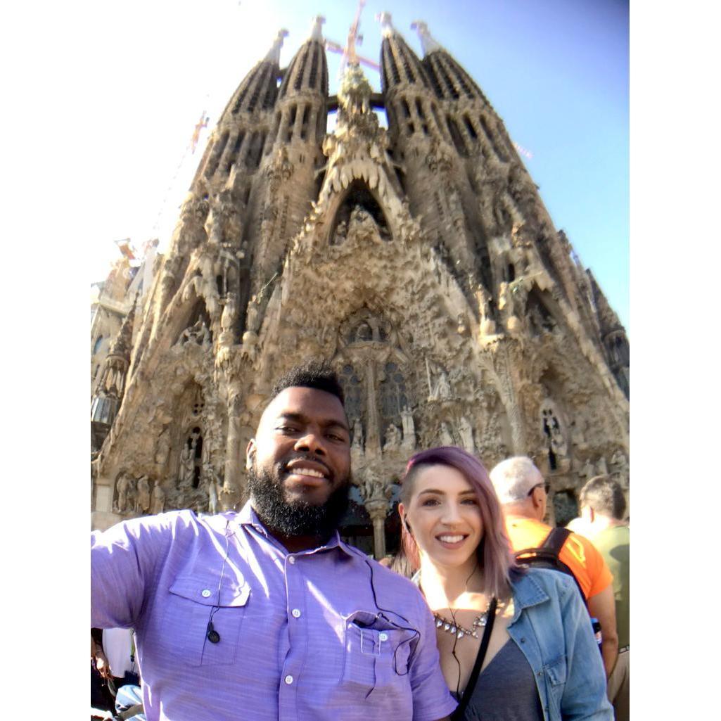 La Sagrada Familia in Barcelona!