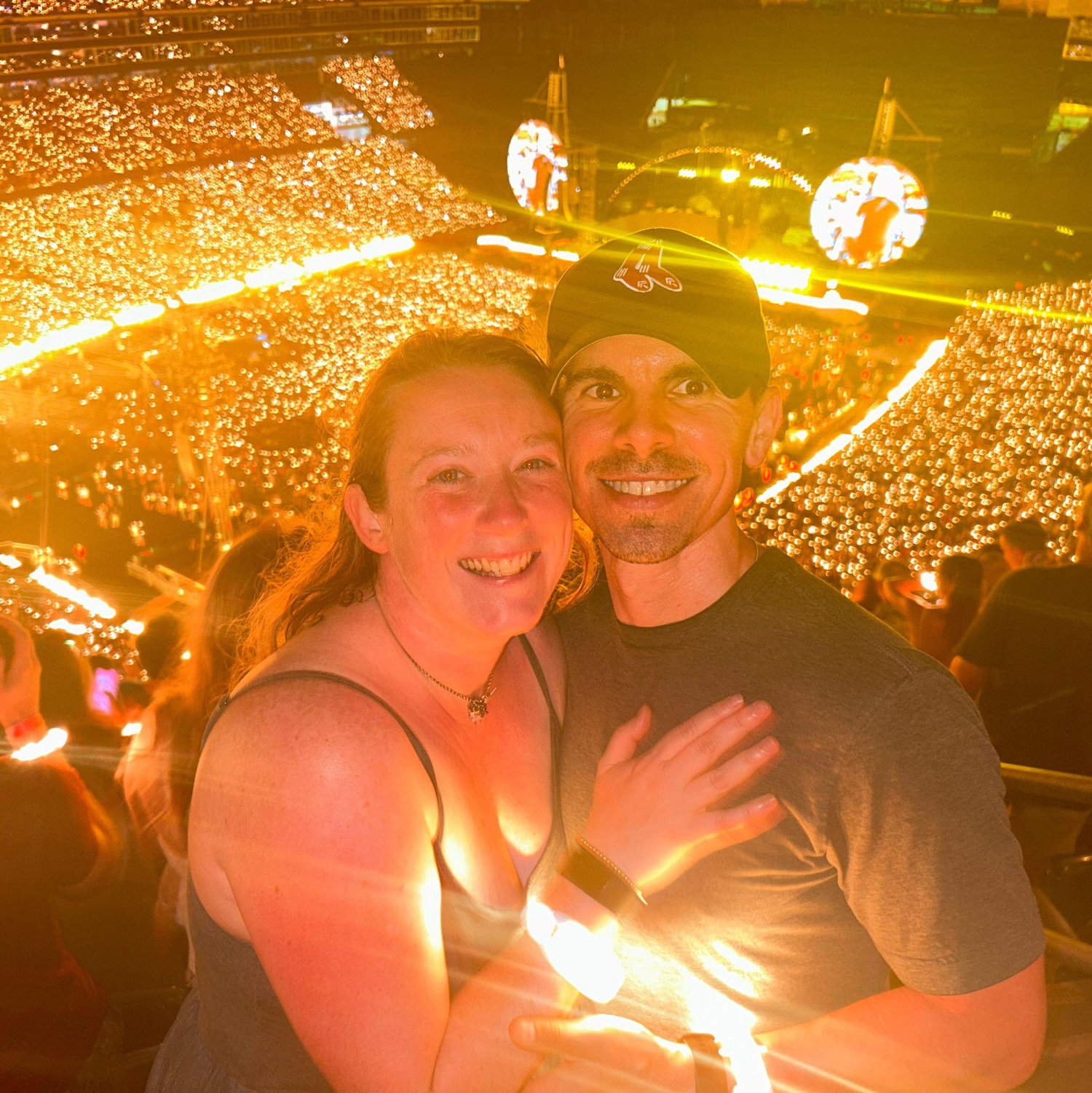 Coldplay Concert 2025, a birthday gift from Matt to Sarah and a bucketlist item for her. Best concert she's ever been to.