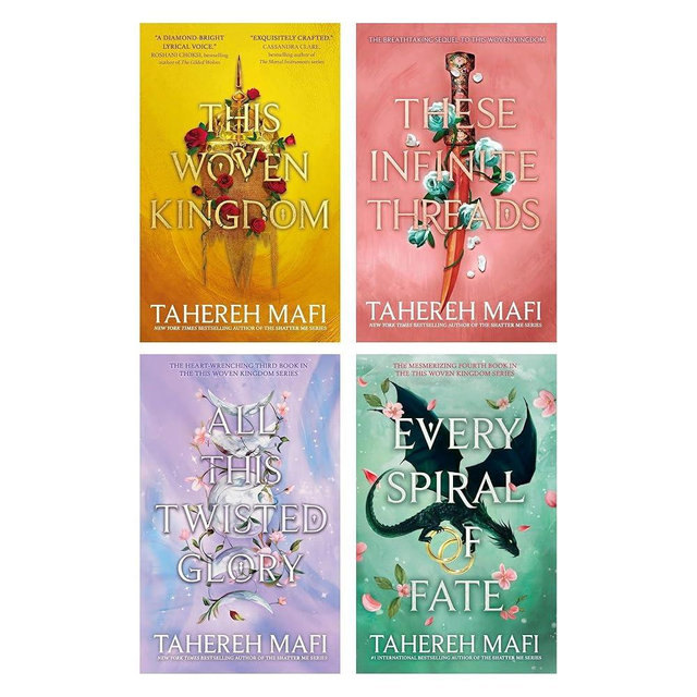 This Woven Kingdom Series 4 Book Collection set: This Woven Kingdom, These Infinite Threads, All This Twisted Glory and Every spiral of fate