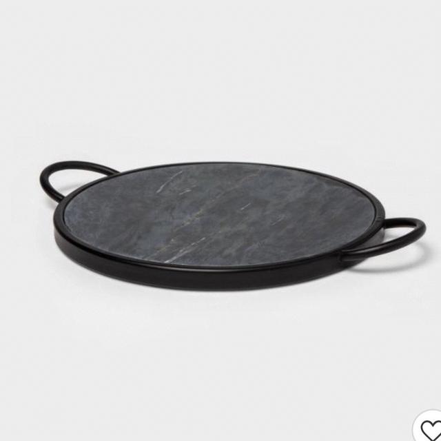 Black Marble Decorative Tray