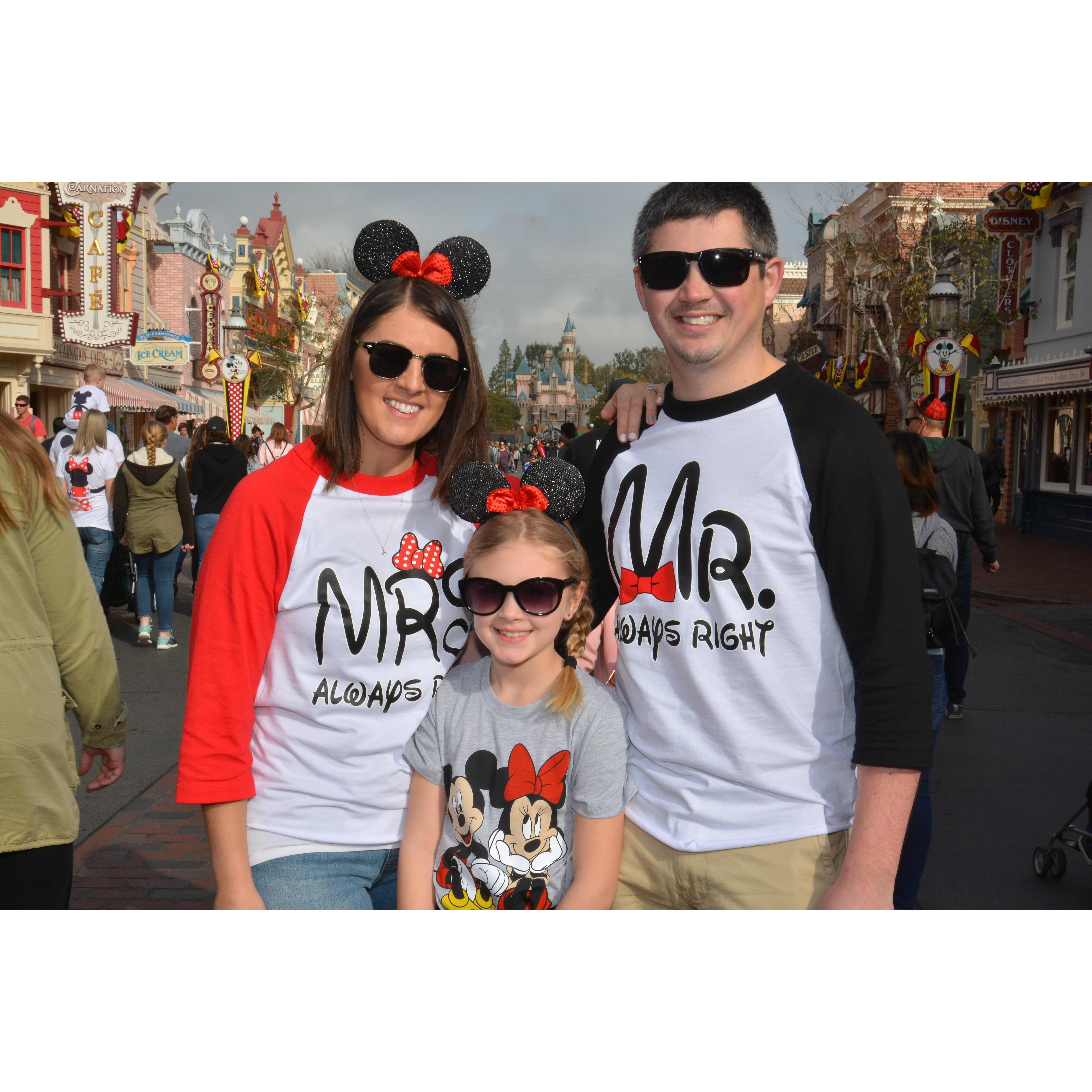 Family trip to Disneyland- January 2019