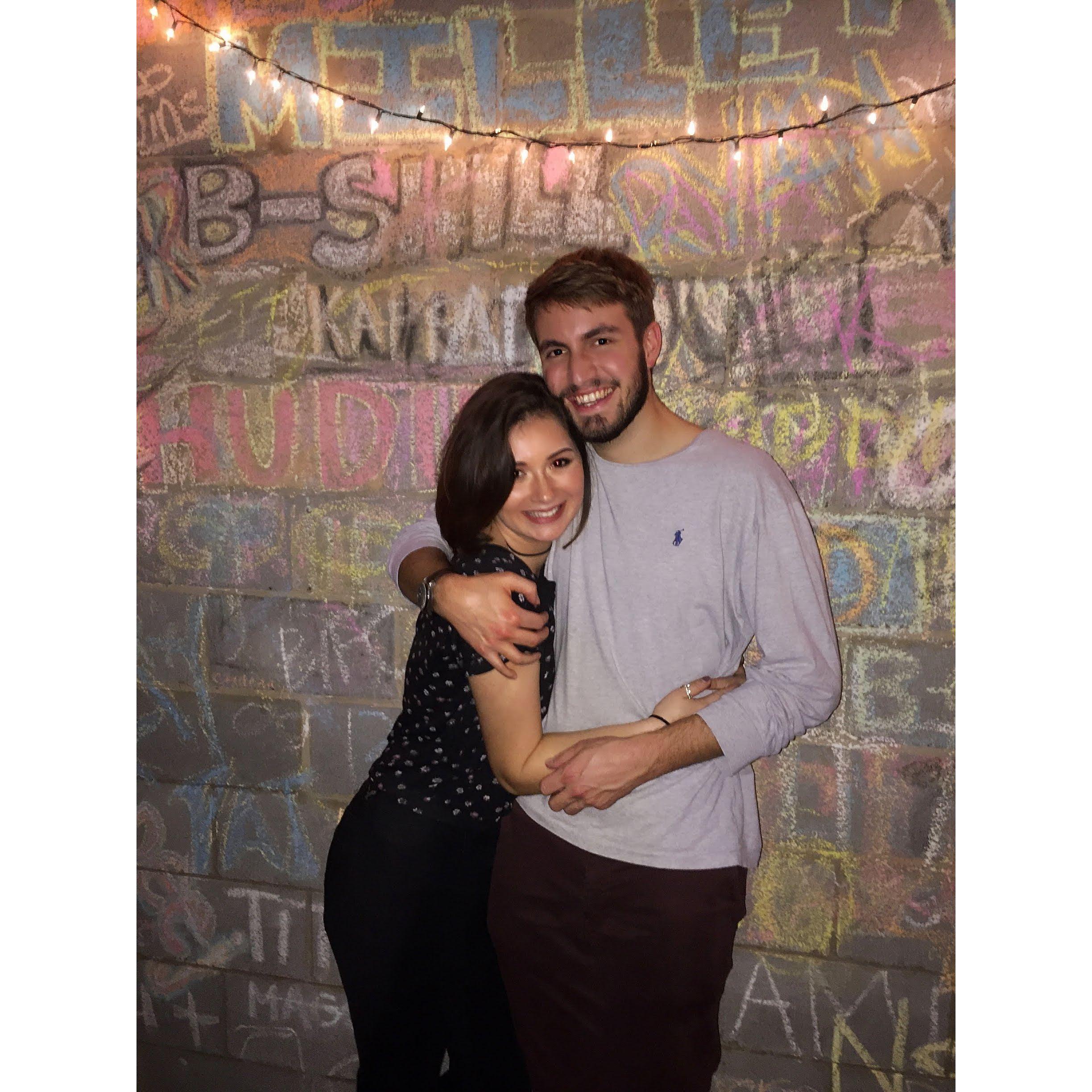 First photo together way back in 2017!