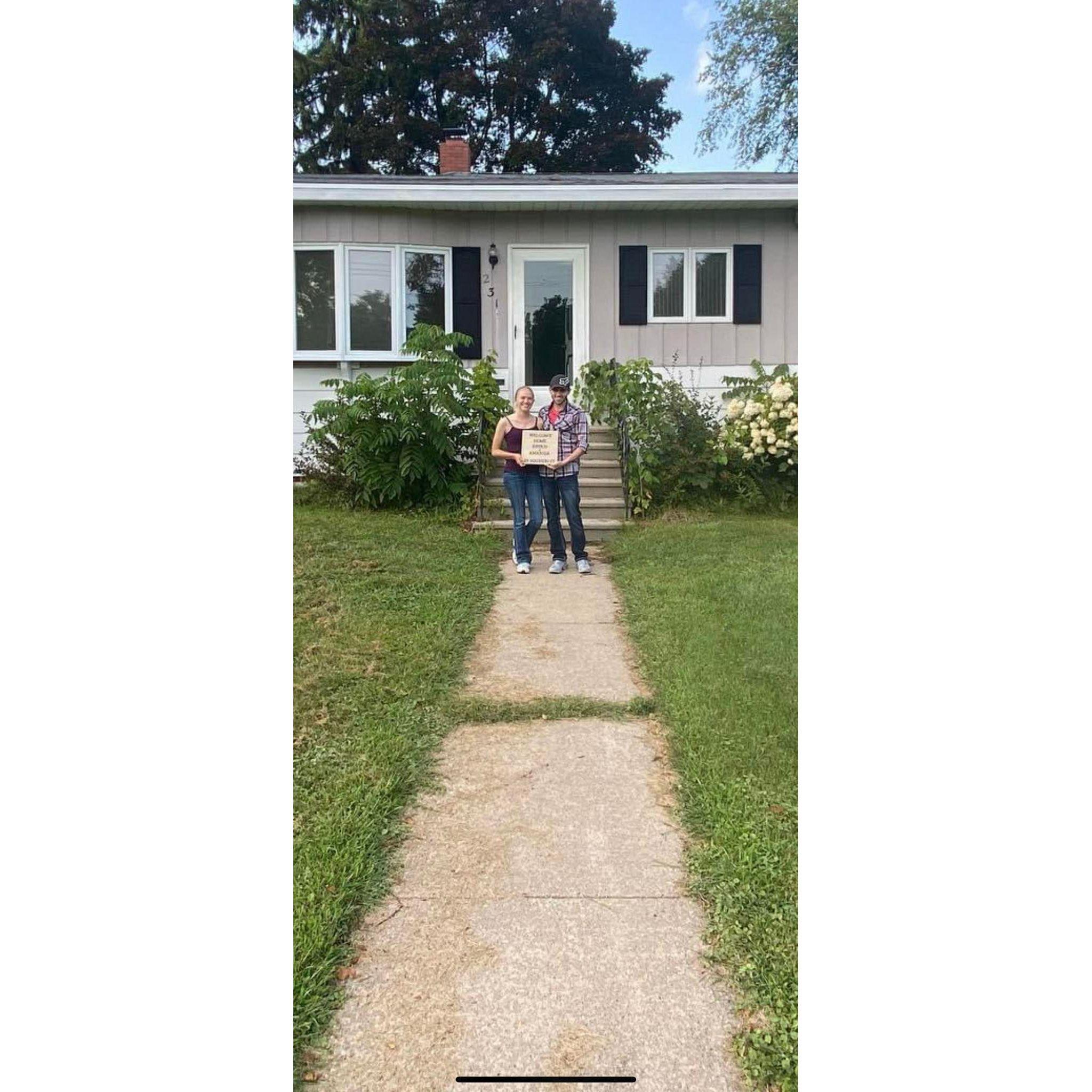 We bought are first home.