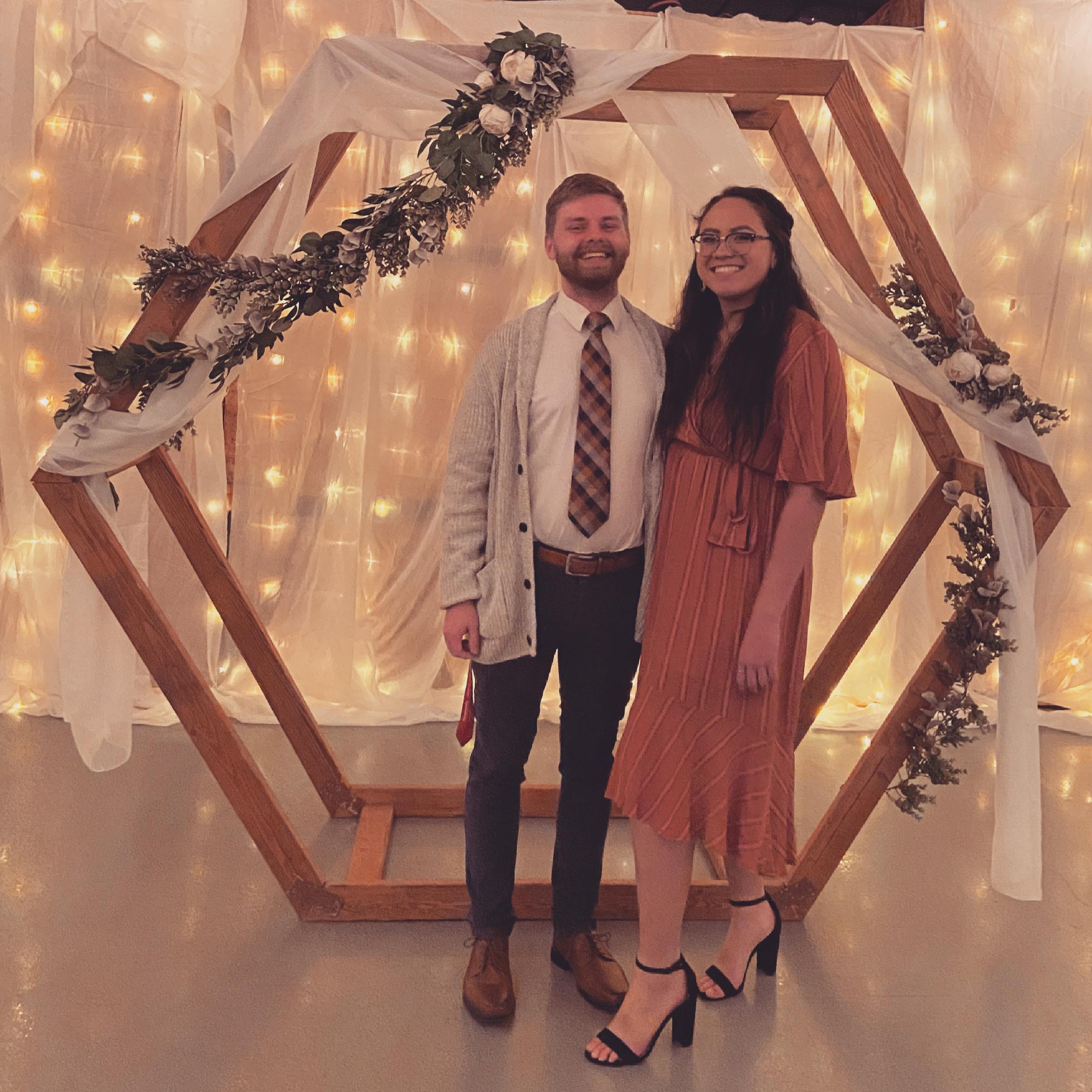 Kassie's Wedding - our first public appearance as a couple!