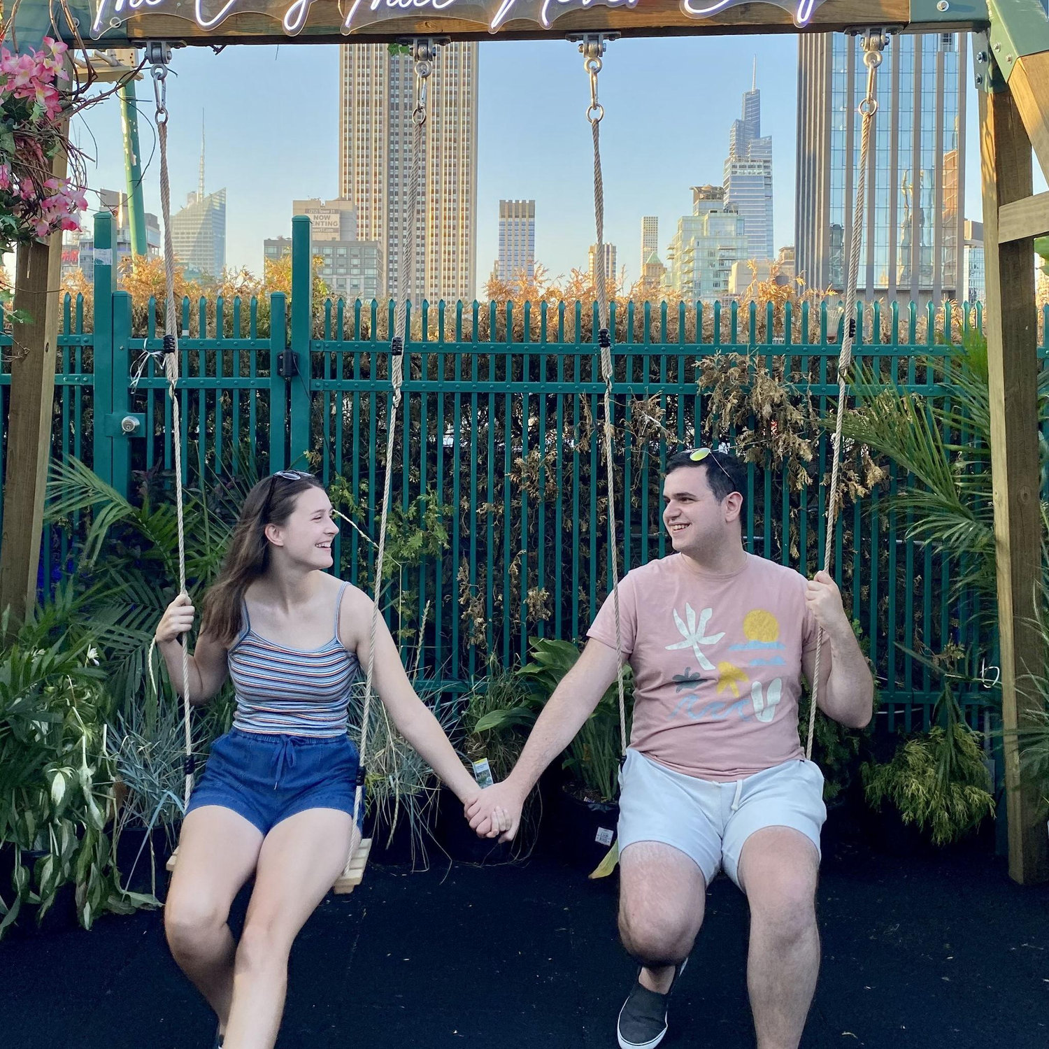 Rooftop bar in NYC