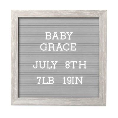 Pearhead 10" x 10" Letterboard Set - Light Gray