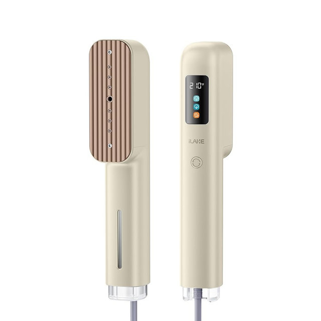 Travel Steamer for Clothes, 100-240V Dual Voltage Handheld Steamer & Iron 2-in-1, Digital Display, 20s Heat Up, Auto Shut-Off, Worldwide Use for Home & Business Travel