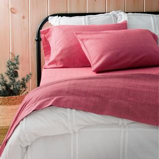 Herringbone Flannel 4-Piece Sheet Set